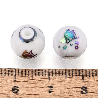 Electroplate Glass Beads X-EGLA-S178-12H-1