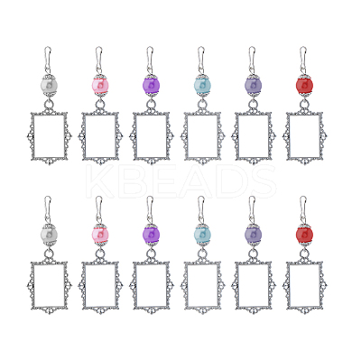 2 Sets Alloy Painting Frame Pendant Decorations FIND-UN0002-04-1