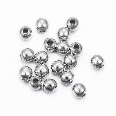 Tarnish Resistant 304 Stainless Steel Beads STAS-H396-A-08P-1