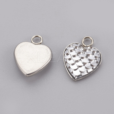 304 Stainless Steel Pendants STAS-F184-B12-1