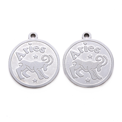 Non-Tarnish 201 Stainless Steel Pendants STAS-R106-04-1