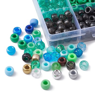 960Pcs 32 Style Transparent & Opaque Plastic Beads KY-YW0001-43-1