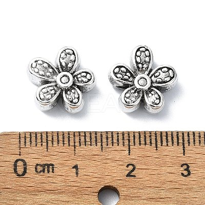 Tibetan Style Alloy Beads TIBEB-F065-01AS-01-1