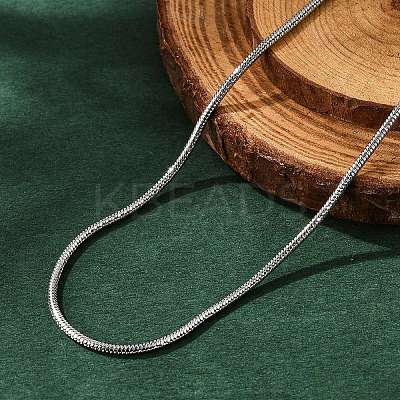 Non-Tarnish 304 Stainless Steel Snake Chain Necklaces NJEW-L160-010P-1
