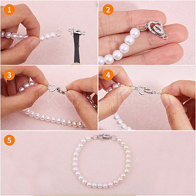 5 Sets Brass Micro Pave Clear Cubic Zirconia Fold Over Clasps KK-CA0002-67P-1