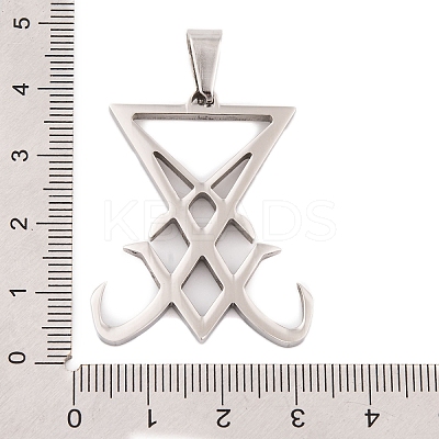 Non-Tarnish 304 Stainless Steel Pendants STAS-K283-07P-1