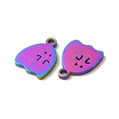 Ion Plating(IP) 304 Stainless Steel Charms STAS-H212-33MC-1