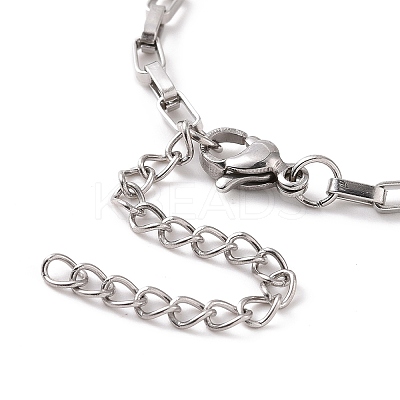 Non-Tarnish 304 Stainless Steel Venetian Chain Bracelet for Men Women BJEW-E031-09P-1