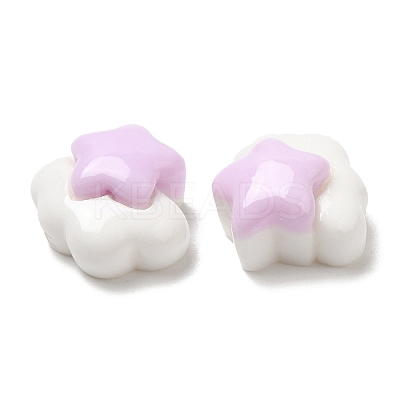 Opaque Resin Cabochons RESI-K027-04-1