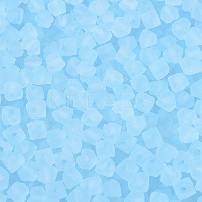 FGB Frosted Transparent Glass Seed Beads SEED-N013-03A-11-1