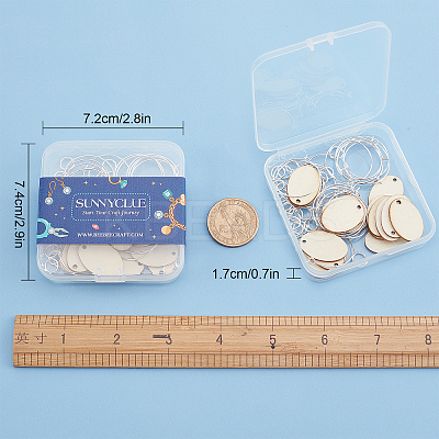 DIY Oval Wine Glass Charm Tags Making Kit DIY-SC0018-60-1