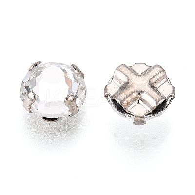 Flat Round Sew on Rhinestone KK-N282-01C-P-1