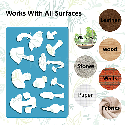 Acrylic Earring Handwork Template DIY-WH0359-032-1