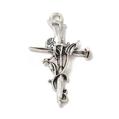 Tibetan Style Alloy Pendants PALLOY-M217-42AS-1