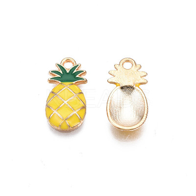 Alloy Enamel Pendants ENAM-S130-22-1