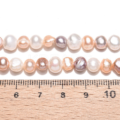 Natural Cultured Freshwater Pearl Beads Strands PEAR-N014-05M-1