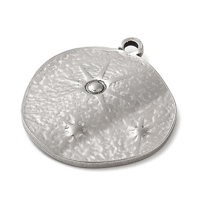 Tarnish Resistant 304 Stainless Steel Pendant Rhinestone Settings LS-STAS-C079-17P-1