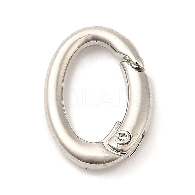 Rack Plating Brass Spring Gate Rings KK-Q781-12P-1