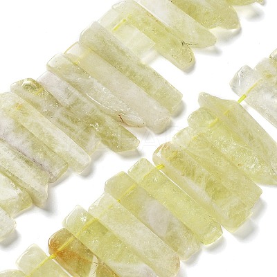 Natural Lemon Quartz(Heated) Beads Strands G-L551B-18-1