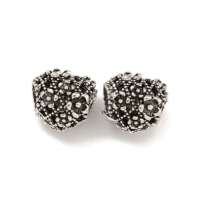 Rack Plating Alloy European Beads FIND-B034-30AS-1