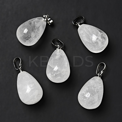 Natural Quartz Crystal Pendants G-I332-05P-15-1