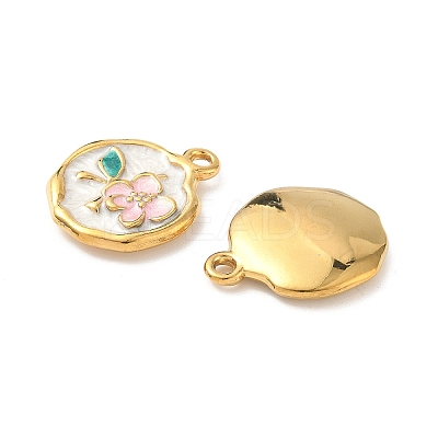304 Stainless Steel Enamel Pendants STAS-I346-04G-1