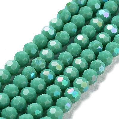 Opaque Glass Beads Strands EGLA-A035-P8mm-L13-1