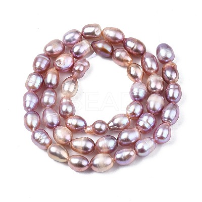 Natural Cultured Freshwater Pearl Beads Strands PEAR-N012-06A-1