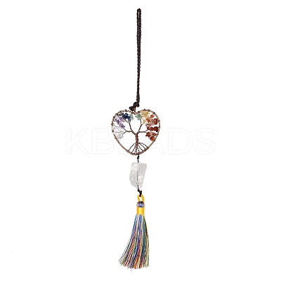 Brass Big Pendant Decorations HJEW-F014-02-1
