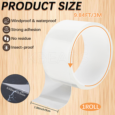 PET Adhesive Tape for Door AJEW-WH20006-122C-1