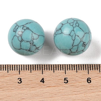 Synthetic Turquoise No Hole Sphere Beads G-K353-04D-12-1