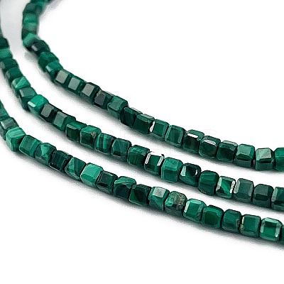 Natural Malachite Beads Strands G-C009-B24-01-1