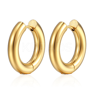 304 Stainless Steel Huggie Hoop Earrings X-PW-WG92571-27-1