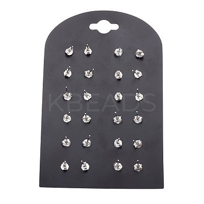 Valentines Day Gift for Her 925 Sterling Silver Austrian Crystal Rhinestone Ear Stud Q286G201-1