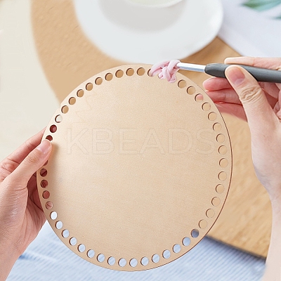 Cedar Wooden Basket Bottoms WOOD-WH0098-58-1