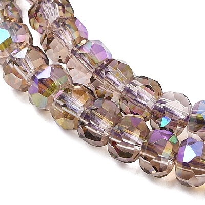 Electroplate Glass Beads Strands GLAA-Q105-03L-1