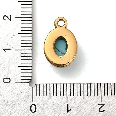 Synthetic Turquoise Pendants STAS-R009-04G-07-1
