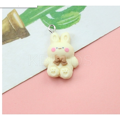 Resin Pendants RESI-G026-12B-1