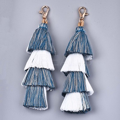Polycotton(Polyester Cotton) Tassel Big Pendant Decorations FIND-S302-13C-1