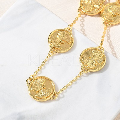 Brass Link Bracelets BJEW-G787-01G-1