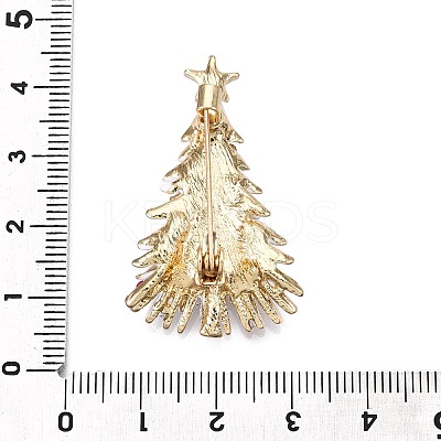 Christmas Tree with Star Enamel Pins JEWB-N001-33G-1