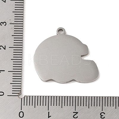 Non-Tarnish 201 Stainless Steel Pendants STAS-C095-12P-1