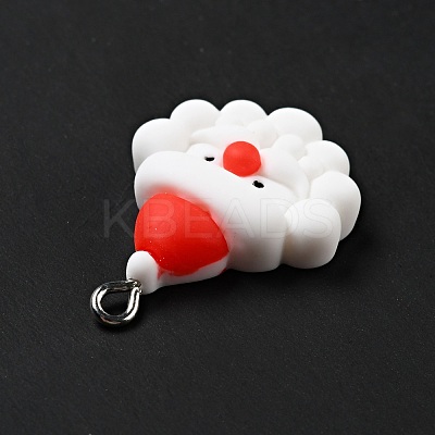 Christmas Opaque Resin Pendants RESI-G043-A08-1