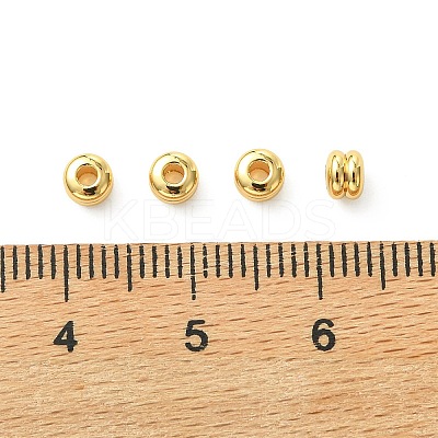 SHEGRACE Flat Round Brass Beads XGRPCU423-294G-1