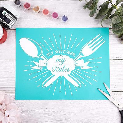 Self-Adhesive Silk Screen Printing Stencil DIY-WH0173-028-1