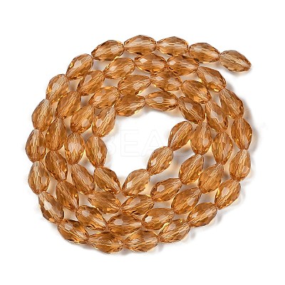 Transparent Glass Beads Strands EGLA-N013-T8mm-D21-1