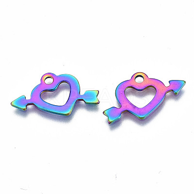 Ion Plating(IP) 201 Stainless Steel Pendants LS-STAS-S119-135-1