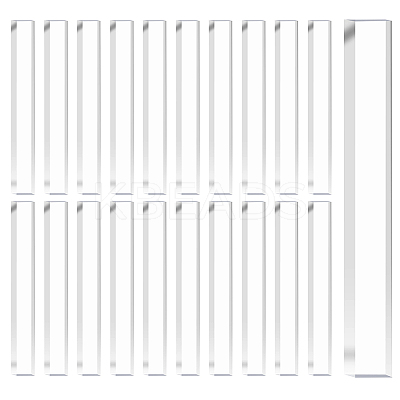 100Pcs Transparent Acrylic Sheets FIND-GA0007-20C-1