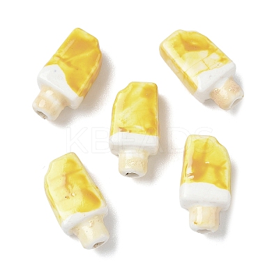 Handmade Porcelain Beads PORC-K003-07D-1