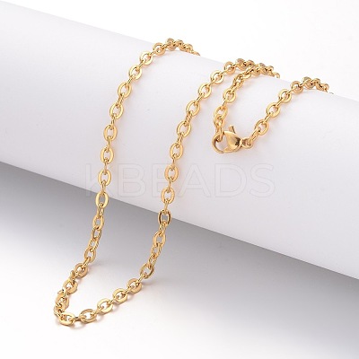 Ion Plating(IP) 304 Stainless Steel Necklace X-MAK-K004-09G-1